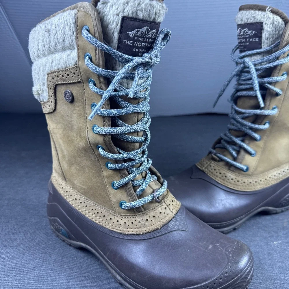 The North Face Women's Winter Snow Boots Insulated‎ Waterproof Cozy Tan Size 7
